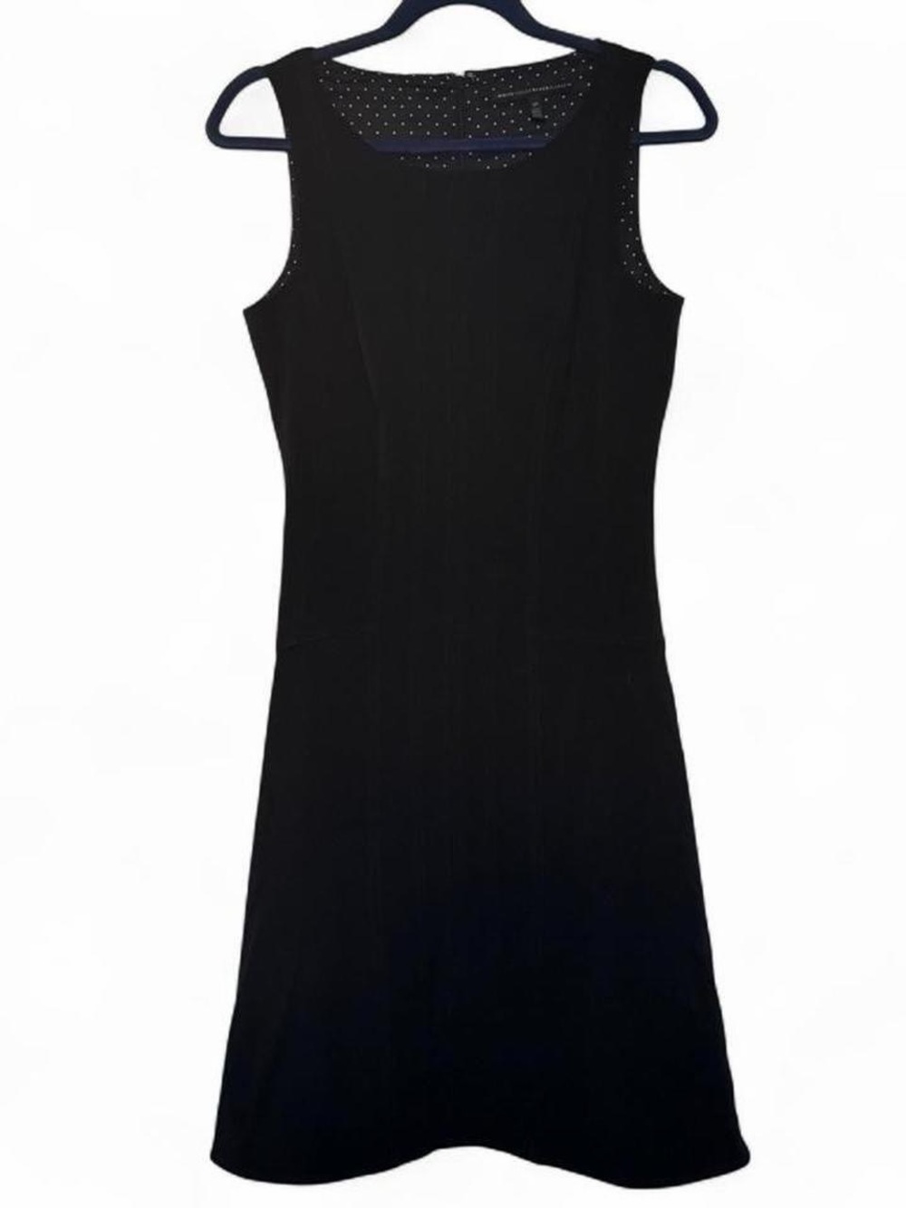 White House Black Market Black Sleeveless A-Line Dress 4P